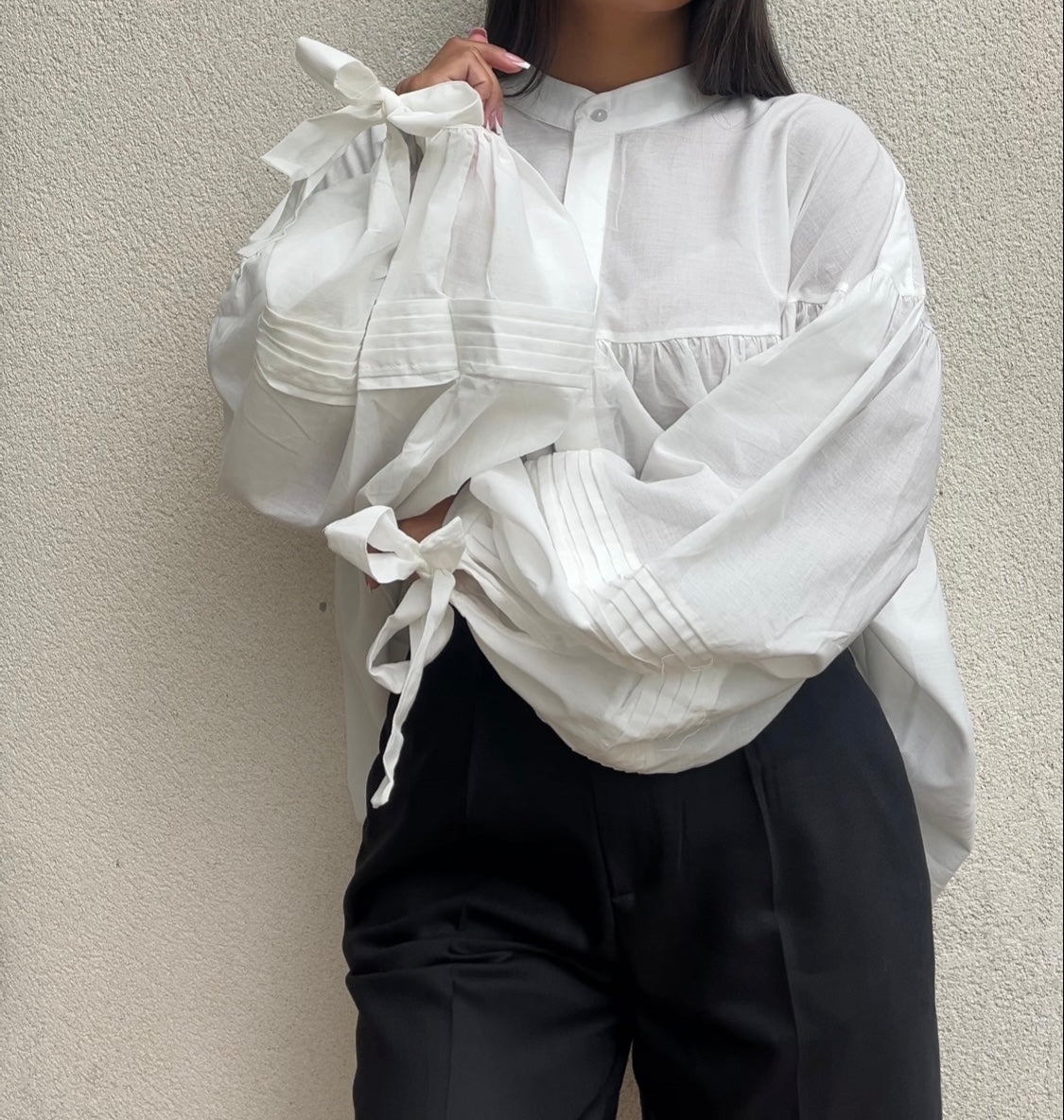 Elegantes Hemd mit Puffärmeln